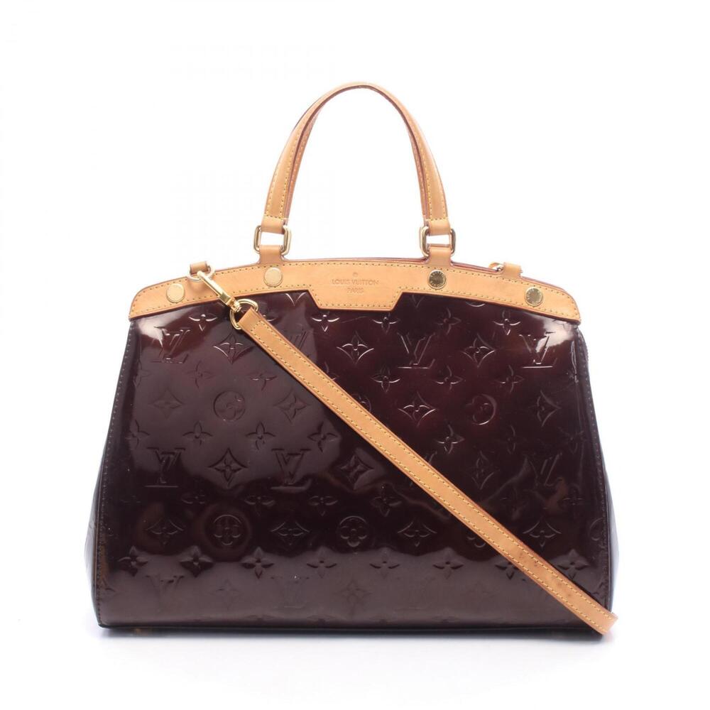 Louis Vuitton Blair MM Handbag, Leather, Vernis, Women's, Purple, M91619